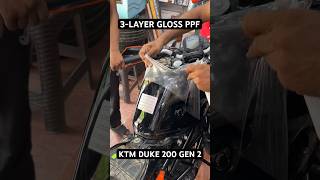 3LAYER GLOSS PPF  KTM DUKE 200 GEN2  JODHPUR [upl. by Siron]