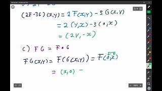 Let F and G be the linear operators on 𝐑2 defined by Fx yxy 0 and Gx yy … [upl. by Ruthy]