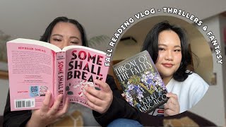 a fall reading vlog 🍂🕵️🔪  a week of thrillers and fantasy books [upl. by Rosella]