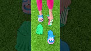 Super cool watermelon socks 🍉🍉 Rabbit slippers 🐇🐇 satisfying sandals shorts love [upl. by Shelton638]