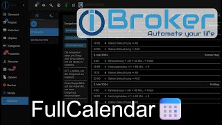 ioBroker FullCalendar amp Anwesenheitssimulation SmartHome intuitiv per Kalender steuern [upl. by Ettenajna928]