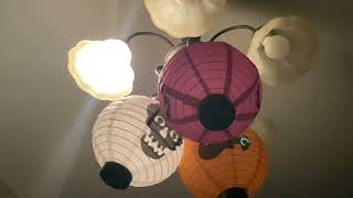 Light fixtures on and off with orange light bulbs [upl. by Ocker854]