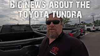 Big news about the Toyota Tundra [upl. by Kizzie683]