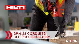 Hilti Nuron SR 622 Cordless Reciprocating Saw  Features and Benefits [upl. by Mitinger996]