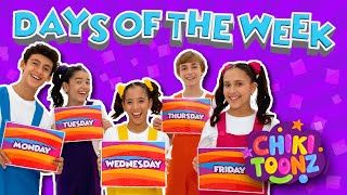 📅Days Of The Week📅  Chiki Version  Música para niños  chikitoonz [upl. by Furtek]