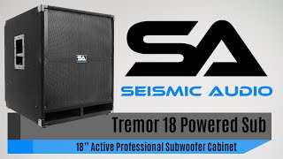 Seismic Audio Tremor 18 Powered Subwoofer Official [upl. by Lepley]