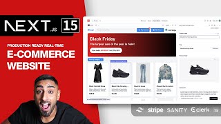 🔴 Lets build a Full Stack ECommerce App with NEXTJS 15 Sanity Stripe Clerk Tailwind TS [upl. by Claudelle]