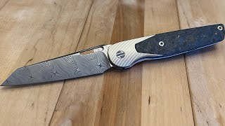 Unboxing  Brown Knives Cortex Damasteel Copper Dust 136 [upl. by Gregg296]