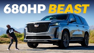 NEW Cadillac Escalade V 680hp Beast TRACK Tested  4K [upl. by Couhp]