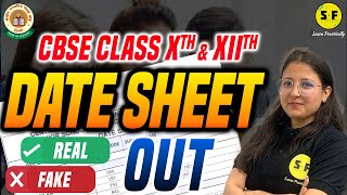 Date Sheet Out Real or Fake Class 10th amp Class 12th CBSE Board Exams 202324 [upl. by Elolcin]