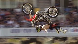 Cliffhanger vs Rock Solid Backflip  Next Level FMX Contest [upl. by Marten332]