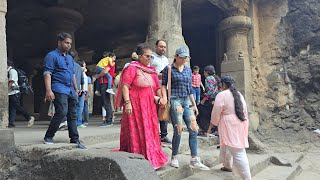 Elephanta Caves Mumbai elephanta caves  nikitasoni  traveling  historicalplace with mom [upl. by Vanhook]