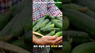 Process Crisp Cucumber Harvesting A Fresh Approach  Ultimate Guide to Grow amp Harvest Own Veggies [upl. by Cavit]