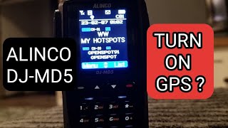 ALINCO DJMD5 Turn on GPS [upl. by Gninnahc]