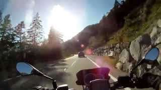 Davos Lenzerheide mit Moto Guzzi Griso 8V SE best V2 sound [upl. by Baniaz]