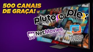 Como ter 500 CANAIS de GRAÇA na SMART TV SAMSUNG [upl. by Tengler]