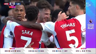 TROSSARD GOAL  ARSENAL VS LEICESTER CITY  PREMIER LEAGUE [upl. by Nikral]