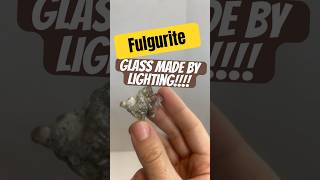 Fulgurite Glass made by LIGHTNING [upl. by Bibah]