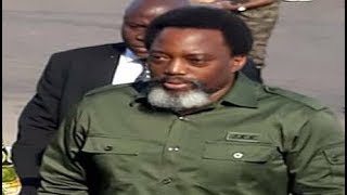 EN TENUE MILITAIRE JOSEPH KABILA ATTERRI EN VÉRITABLE COMMANDO A LUBUMBASHI [upl. by Blatt768]