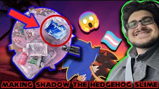 Making Shadow The Hedgehog Slime ASMR [upl. by Onimixam]