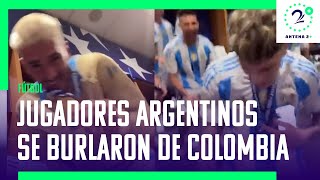 Copa América en video jugadores argentinos se burlan de Colombia [upl. by Mcclenon888]