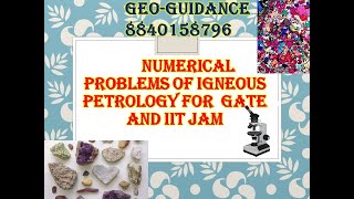 Numerical problemsPetrology for GATE and IIT JAM [upl. by Kcub]