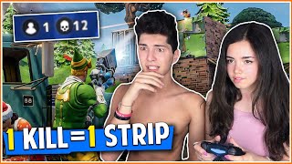 1 KILL  LEVA 1 VESTITO  STRIP FORTNITE CHALLENGE EPICA [upl. by Yellah]