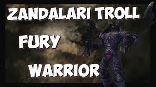 Zandalari Troll Fury Warrior Battle Animations Ptr [upl. by Vicki]