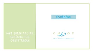 Recommandations pour la RAC en gynécologie obstétrique  Synthèse  Dr Vincent VILLEFRANQUE [upl. by Garrek363]