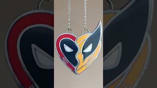 Cómo hacer los collares o dijes de Deadpool and Wolverine hechos de carton DIYMANUALIDADTUTORIAL [upl. by Helbon812]