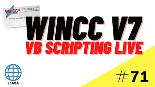 WinCC SCADA VB Scripting Course Live scripting Tutorial 71 [upl. by Alyosha]