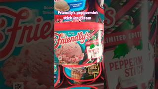 Friendlys peppermint stick ice cream 🤍❤️ friendlys icecream christmas foodie peppermint yum [upl. by Tebazile]