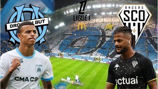 OLIMPIQUE de MARSEILLE x ANGERS  LIGUE 1 McDONALDS 2425 [upl. by Averyl]