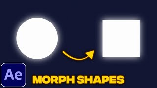 Shape Morph Tutorial in After Effects  Morphing Shapes [upl. by Notnil]