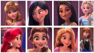 All Disney Princesses in 3D from Ralph Breaks the Internet [upl. by Nuahsyar]