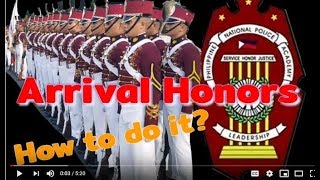 PNPA Arrival Honors Practice [upl. by Eldorado287]