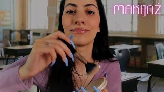 ASMR po polsku KOLEŻANKA Z ŁAWKI robi Ci makijaż ROLEPLAY 💄 [upl. by Seema]