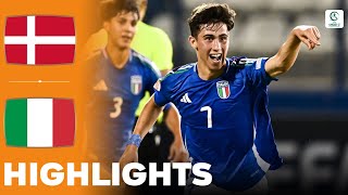 Italy vs Denmark  Highlights  U17 European Championship Semi Final 02062024 [upl. by Aivizt]