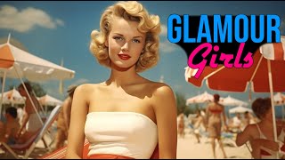 1940s USA  The Glamour Girls of Old Hollywood  Colorized [upl. by Arette317]