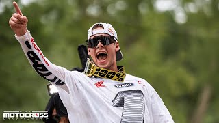 Pro Motocross 450 Class Highlights  Ironman National 2023 [upl. by Monson]