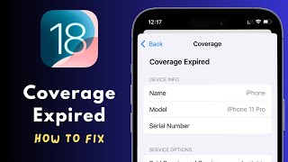 Whats is Coverage Expired in iPhone and How to Fix [upl. by Gilbert]