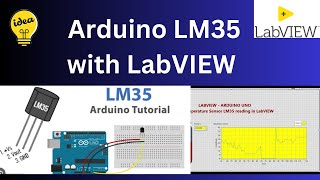 LM 35 Temperature Sensor Connect Labview and Arduino [upl. by Abshier]