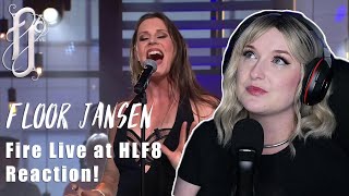 FLOOR JANSEN  Fire Live at HLF8  REACTION [upl. by Elleiram]