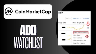 How to Add a Watchlist on Coinmarketcap [upl. by Eleph]