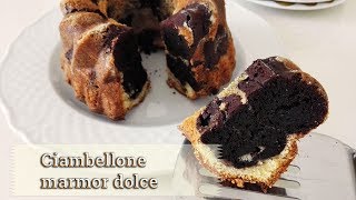 Ciambellone marmor dolce  ricetta di Creativaincucina [upl. by Rednazxela]