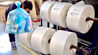 How Plastic Bags Are Made In Factory  Polythene Bag Manufacturing Process [upl. by Llibyc]