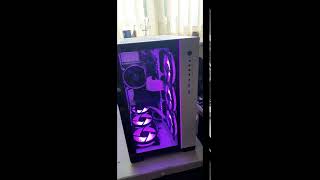 Metalicgear Neo Qube Ryzen 5 ARGB GTX 1660 super purple rain new build WIP [upl. by Nylorak]