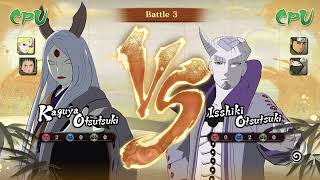 Kaguya Otsutsuki Vs Isshiki Otsutsuki CPU VS CPU  Naruto x Boruto Ultimate NInja Storm Connections [upl. by Nierman241]