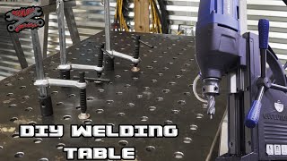 DIY Welding Table  Reckless Wrench Garage [upl. by Diarmit]