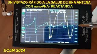 NANOVNA 2024 MEDIR ANTENA Y REACTANCIAVIDEO CORTO [upl. by Koffman569]